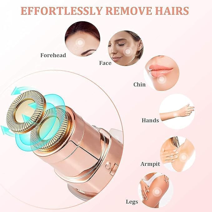 2 IN 1 Electric Eyebrows Trimmer And Women's Face Hair Remover